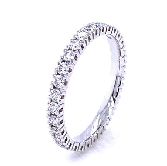 Anello Gazzola Eternity in Oro bianco Diamante 0.40 Ct AN-ETERN-FC-0.40-14 - AN-ETERN-FC-0.40-14